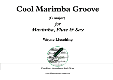 Free Sheet Music Cool Marimba Groove For Marimba Flute Alto Sax