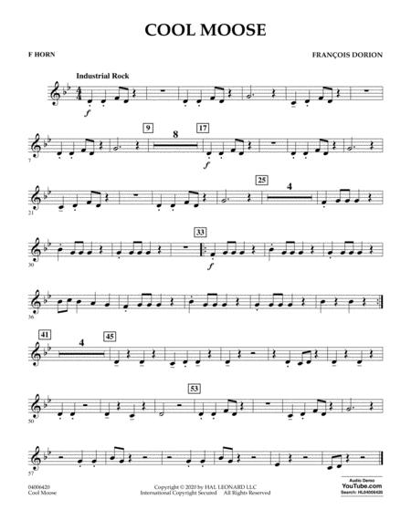 Free Sheet Music Cool Moose F Horn