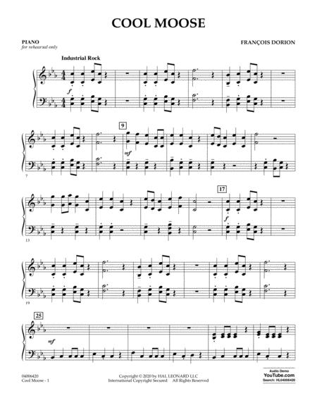 Free Sheet Music Cool Moose Piano