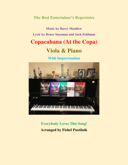 Copacabana At The Copa For Viola And Piano With Improvisation Sheet Music