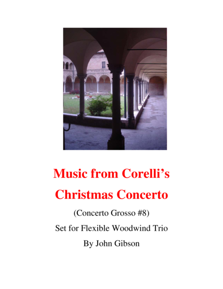 Corelli From The Christmas Concerto Woodwind Trio Flexible Instrumentation Sheet Music