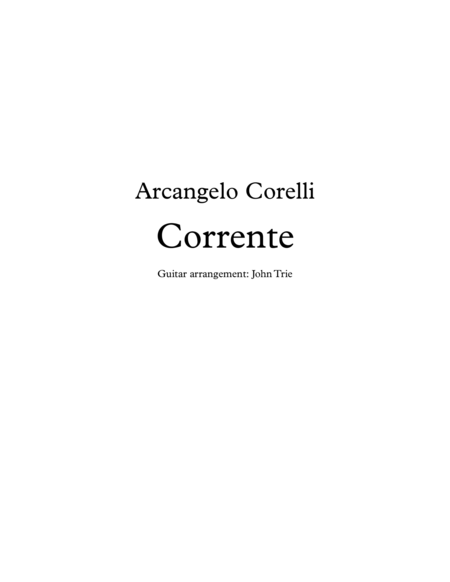 Free Sheet Music Corrente Acc001 Tab