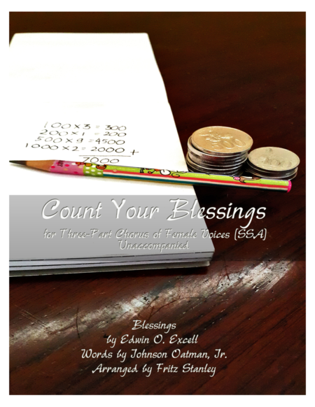 Free Sheet Music Count Your Blessings Ssa A Cappella