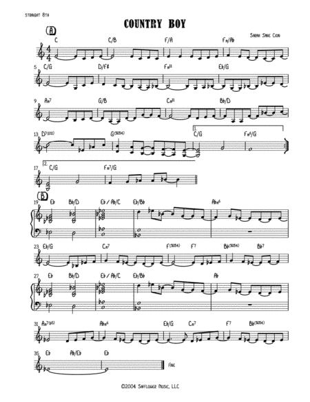 Free Sheet Music Country Boy