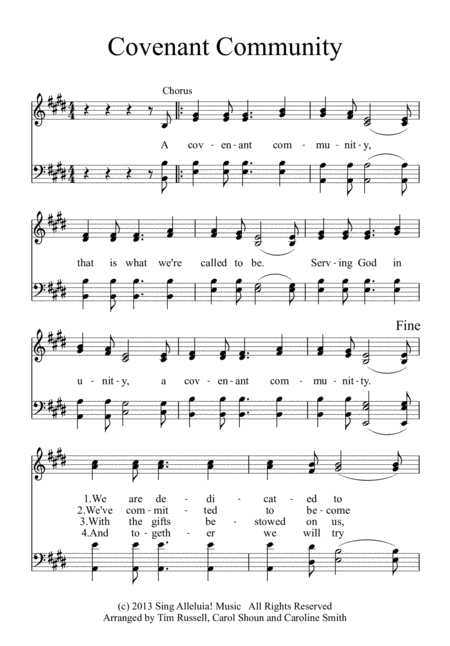 Covenant Community Sheet Music