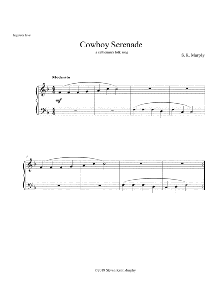 Cowboy Serenade Sheet Music