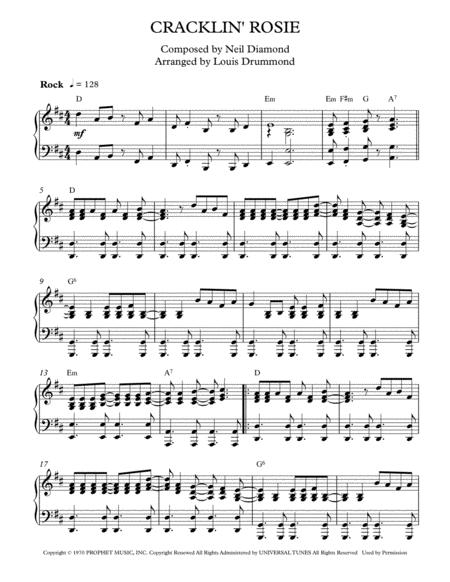 Free Sheet Music Cracklin Rosie