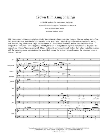 Crown Him King Of Kings Score Sheet Music