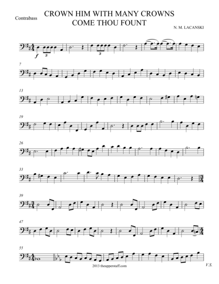 Crown Him With Many Crowns And Come Thou Fount Sheet Music