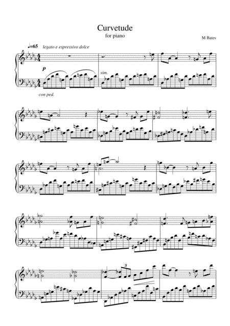 Free Sheet Music Curvetude