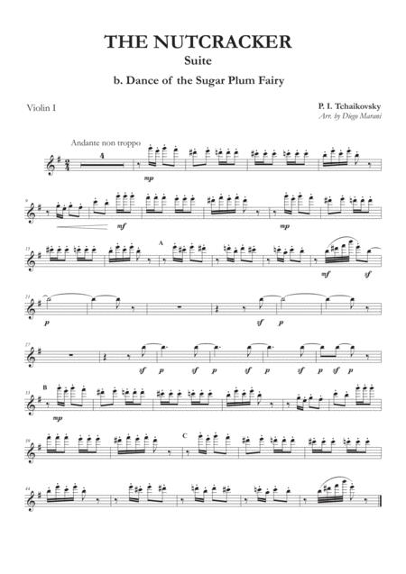 Free Sheet Music Dance Of The Sugar Plum Fairy From Nutcracker Suite For String Quartet