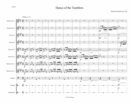 Free Sheet Music Dance Of The Tumblers