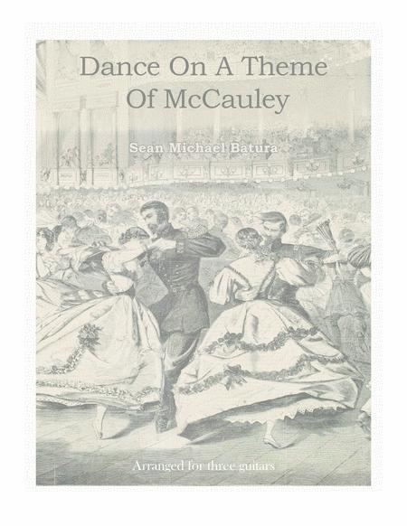 Dance On A Theme Of Mccauley Guitar Trio Sheet Music