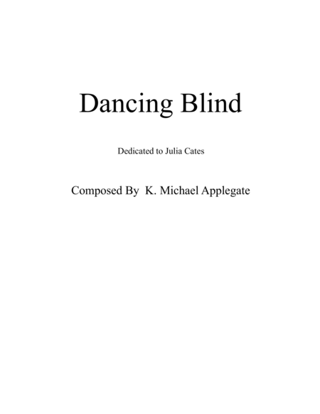 Free Sheet Music Dancing Blind