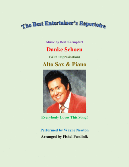 Danke Schoen For Alto Sax And Piano With Improvisation Video Sheet Music