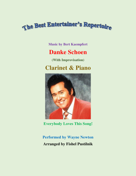 Free Sheet Music Danke Schoen For Clarinet And Piano With Improvisation Video