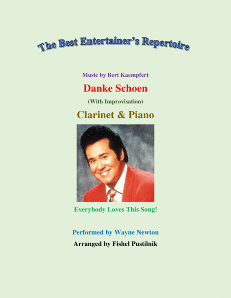 Danke Schoen For Clarinet And Piano With Improvisation Video Sheet Music