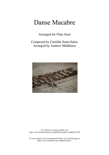 Danse Macabre Arranged For Flute Duet Sheet Music