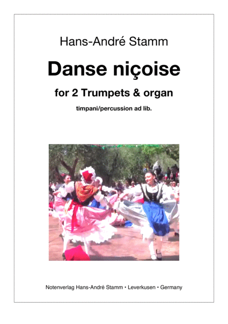 Free Sheet Music Danse Nioise For 2 Trumpets Organ Timp Perc Ad Lib