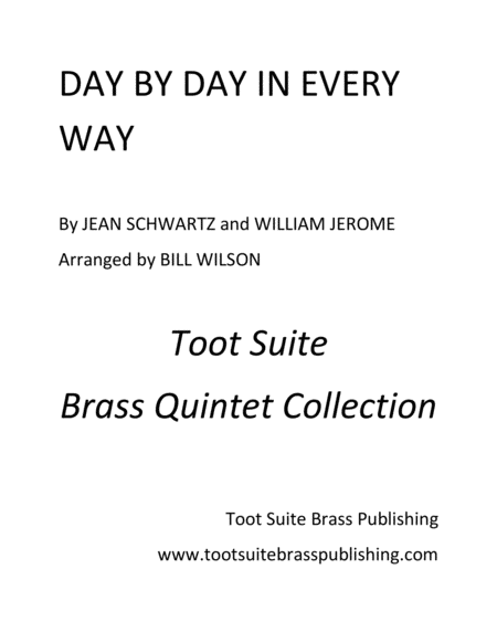 Day By Day In Every Way Sheet Music