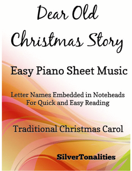 Free Sheet Music Dear Old Christmas Story Easy Piano Sheet Music