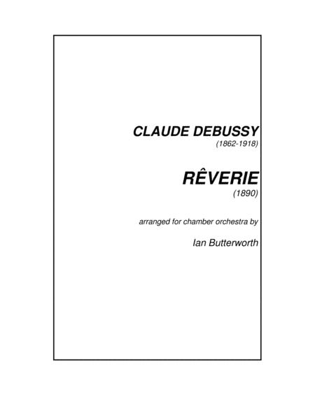 Debussy Rverie For Chamber Orchestra Sheet Music