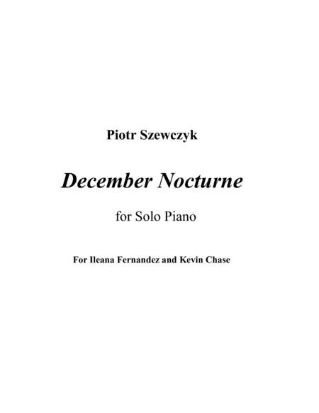 Free Sheet Music December Nocturne For Piano
