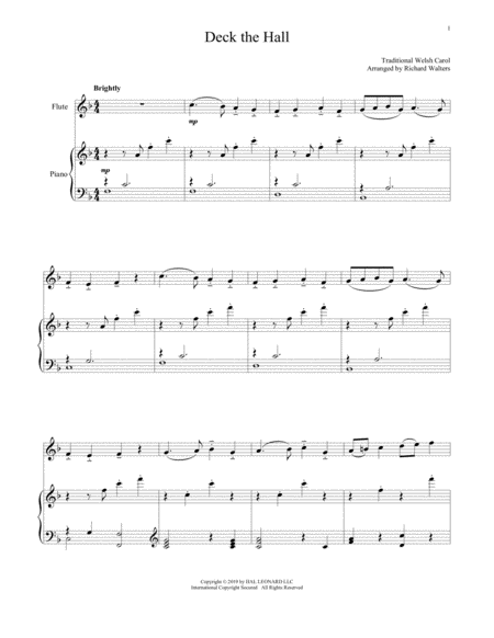 Deck The Hall Sheet Music