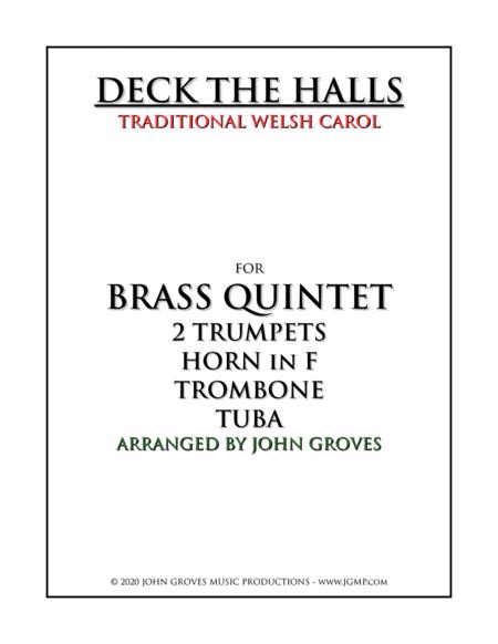 Deck The Halls Brass Quintet Sheet Music