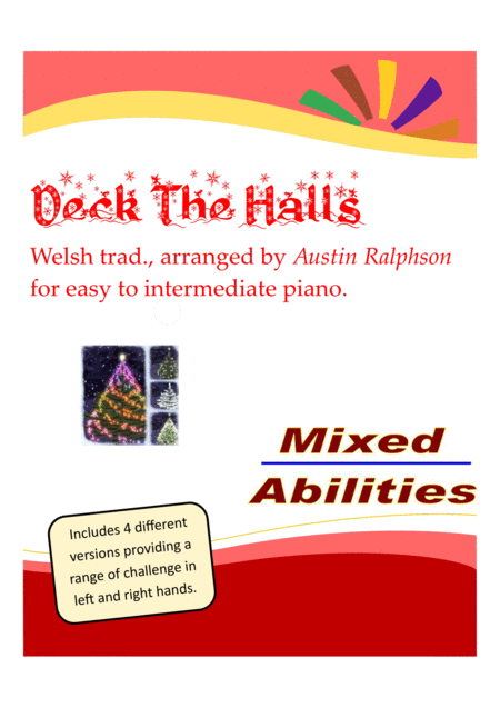 Deck The Halls For Easy Piano To Intermediate Piano Sheet Music