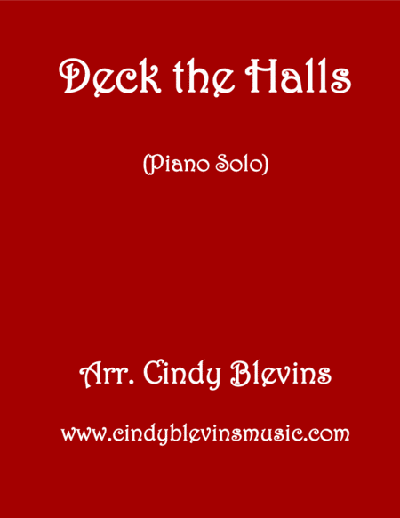 Deck The Halls Piano Solo From My Book Holiday Favorites For Piano Sheet Music