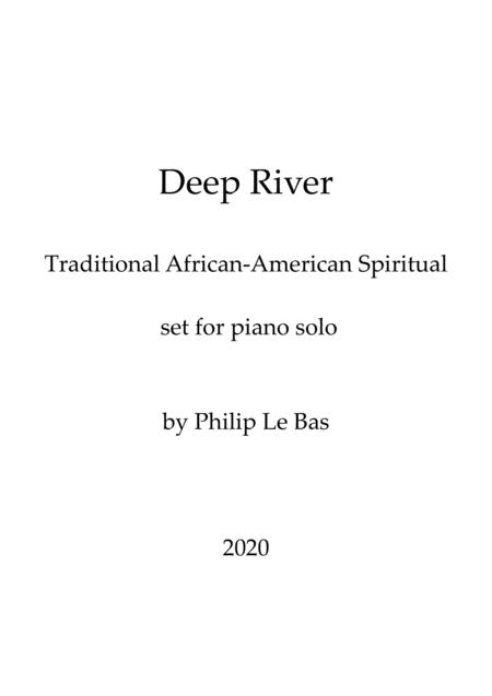 Free Sheet Music Deep River For Piano Solo