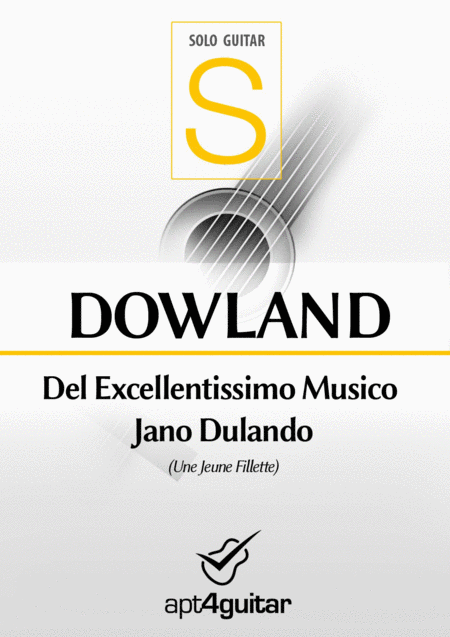Free Sheet Music Del Excellentissimo Musico Jano Dulando