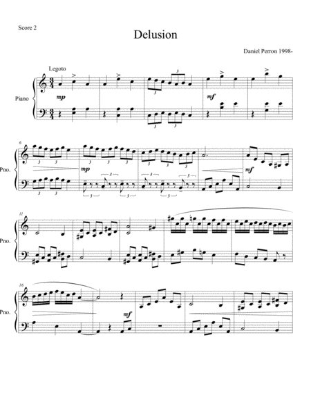 Free Sheet Music Delusion