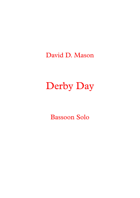 Derby Day Sheet Music