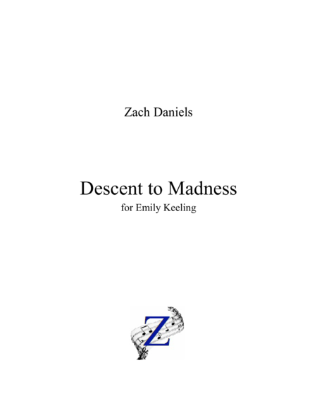 Free Sheet Music Descent To Madness