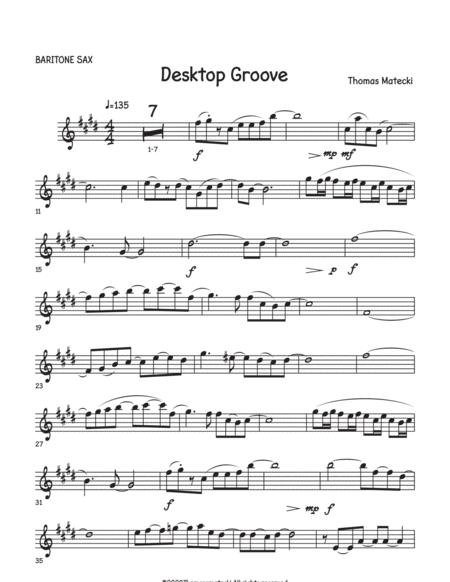 Desktop Grove For Big Band Baritone Sax Sheet Music