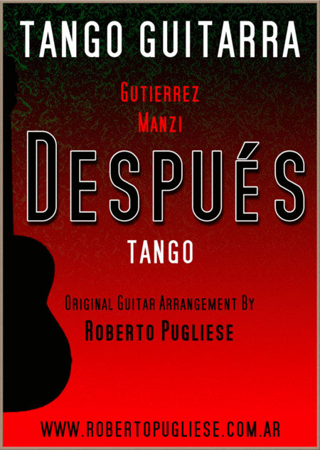 Free Sheet Music Despues Guitar Tango