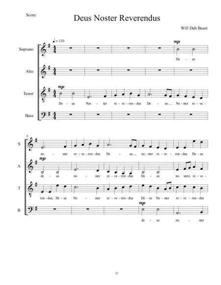 Deus Noster Reverendus Sheet Music