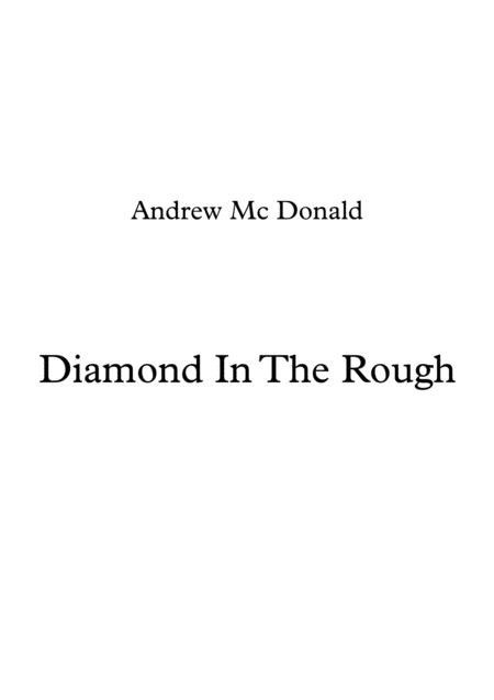 Free Sheet Music Diamond In The Rough