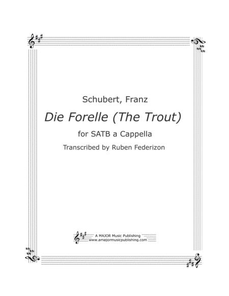 Die Forelle Schubert Satb A Cappella Sheet Music