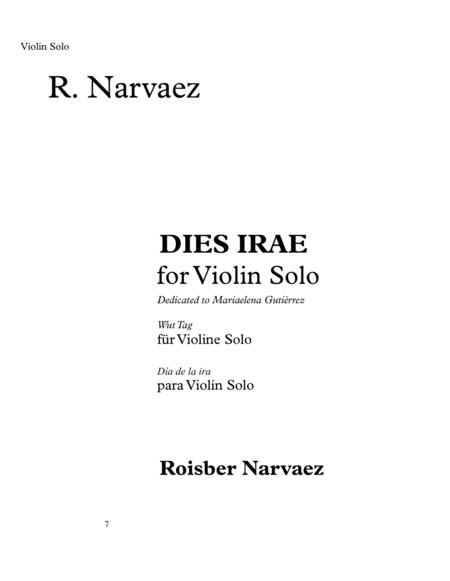 Dies Irae For Violin Solo Sheet Music