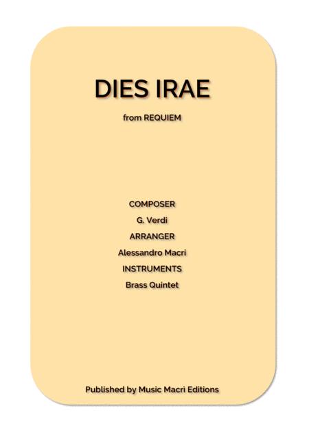 Free Sheet Music Dies Irae From Requiem By G Verdi