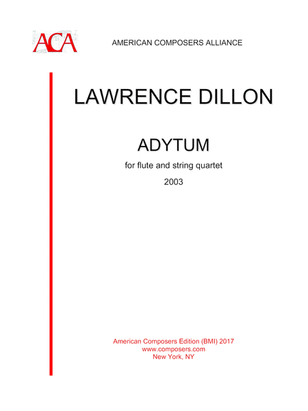 Free Sheet Music Dillon Adytum