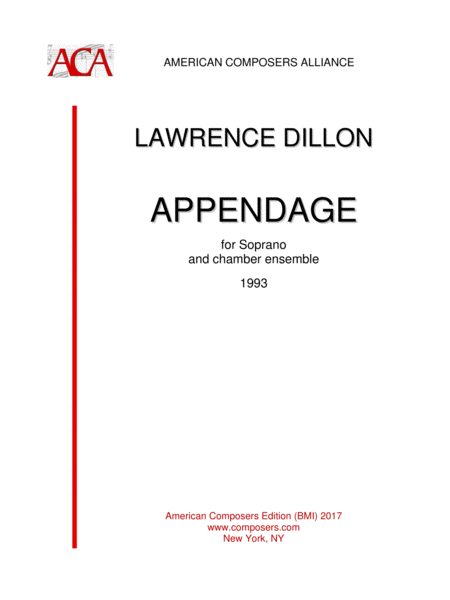 Free Sheet Music Dillon Appendage