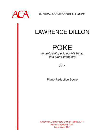 Dillon Poke Piano Reduction Sheet Music