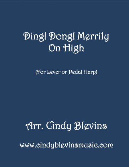 Ding Dong Merrily On High Arranged For Lever Or Pedal Harp From My Book Winter Wonders Sheet Music