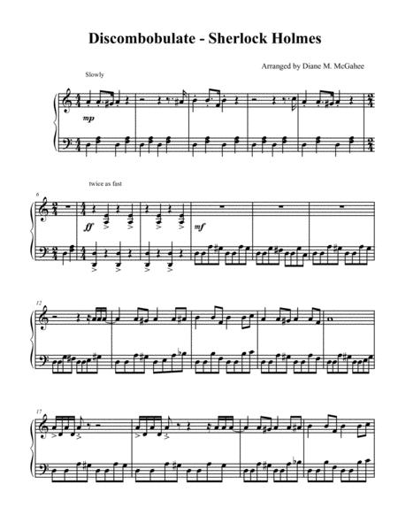 Discombobulate Theme From Sherlock Holmes Sheet Music