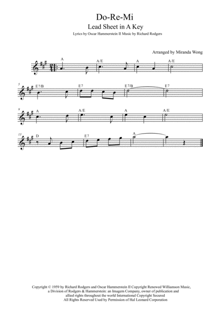 Free Sheet Music Do Re Mi Alto Or Baritone Saxophone Solo