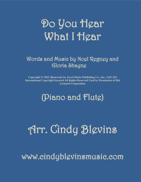 Free Sheet Music Do You Hear What I Hear Arranged For Piano And Flute